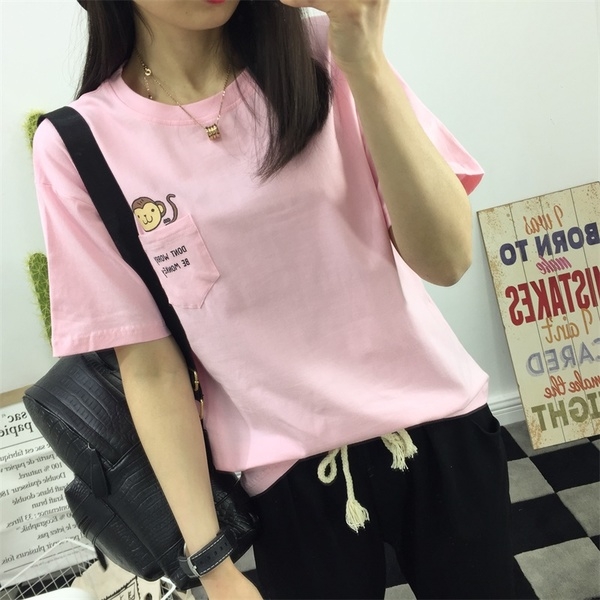 Ежедневна блуза с къс ръкав с различни анимационни герои . 