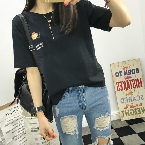 Ежедневна блуза с къс ръкав с различни анимационни герои . 