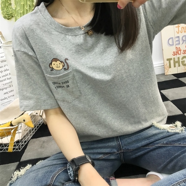 Ежедневна блуза с къс ръкав с различни анимационни герои . 