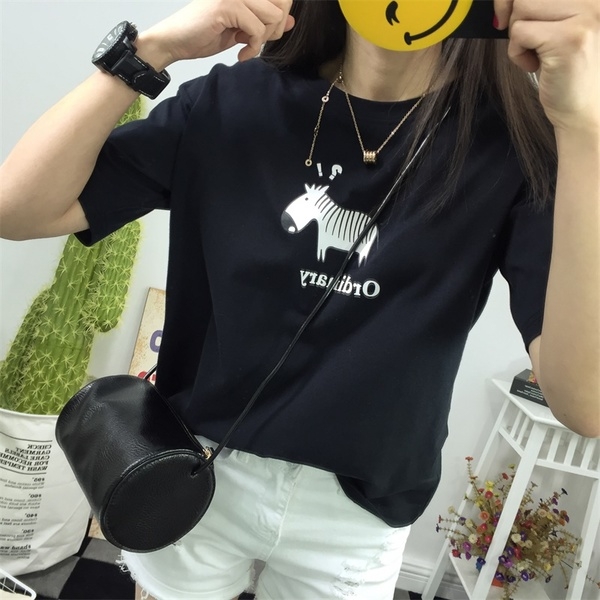 Ежедневна блуза с къс ръкав с различни анимационни герои . 