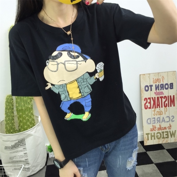 Ежедневна блуза с къс ръкав с различни анимационни герои . 