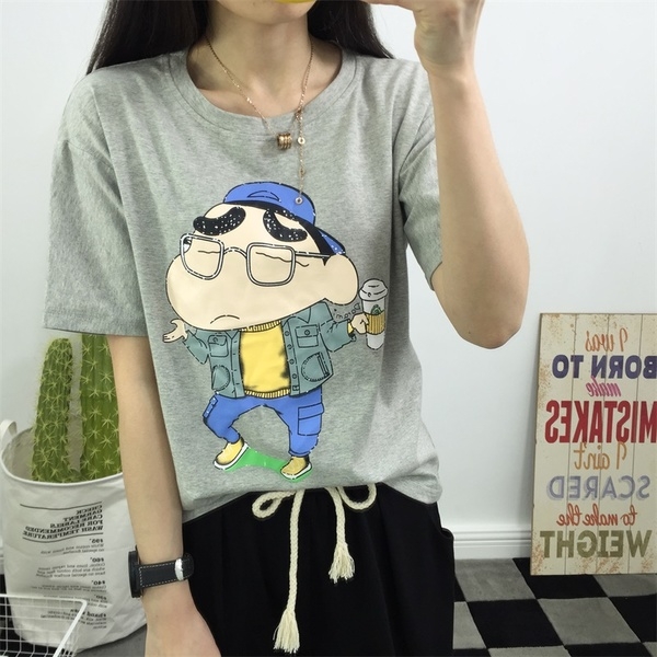 Ежедневна блуза с къс ръкав с различни анимационни герои . 