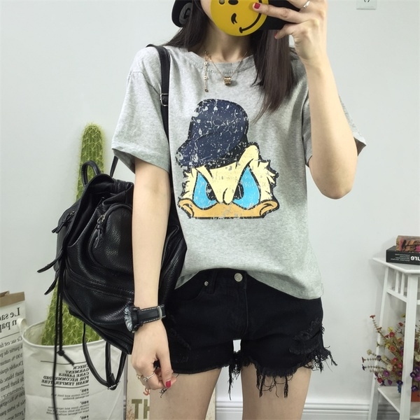 Ежедневна блуза с къс ръкав с различни анимационни герои . 