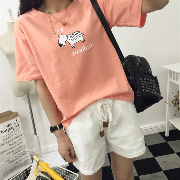 Ежедневна блуза с къс ръкав с различни анимационни герои . 