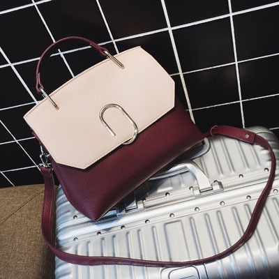 Ежедневна дамска чанта с дълга и къса дръжка - в кафяв, лилав, зелен и черен цвят. 