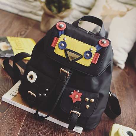 Дамска раница в сив, черен, зелен и камуфлаж. 