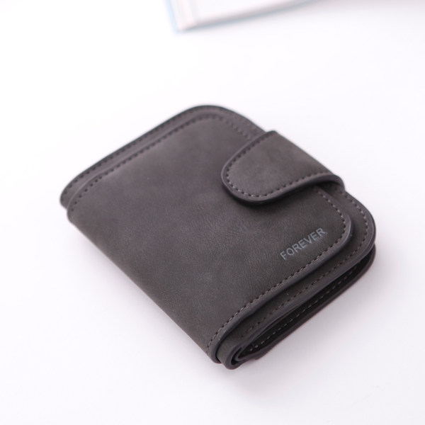 Дамски стилен портфейл в 2 размера, в черен, сив, светлосин, розов и бежов цвят