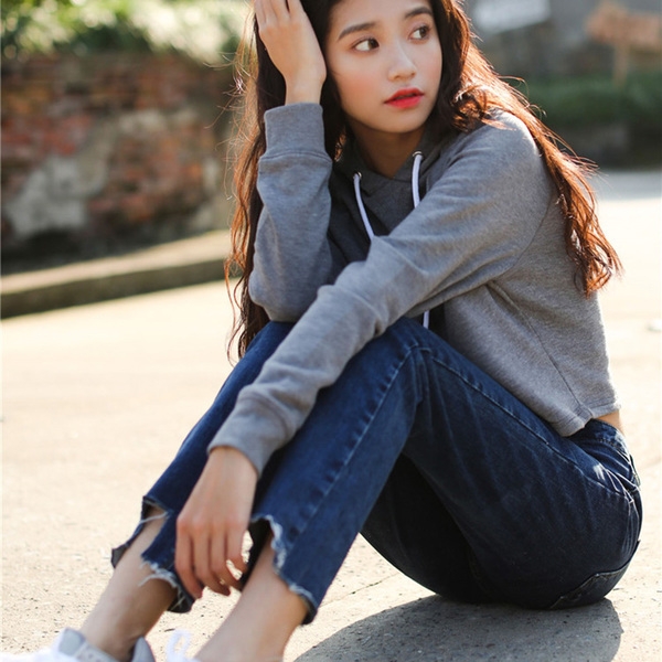 Дамски изчистени дънки тип Boyfriend в черен и син цвят с висока талия