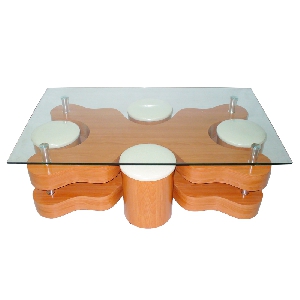 Холна маса със закалено стъкло 2 модела  