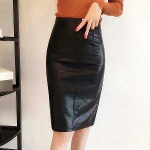 Κομψό κυρίες σέξι μαύρη φούστα - τύπου Slim.