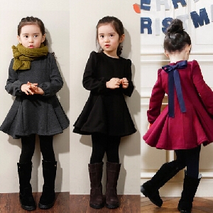 Παιδικό φόρεμα διάφορα μοντέλα σε κόκκινο, μαύρο, γκρι και σκούρο μπλε χρώμα