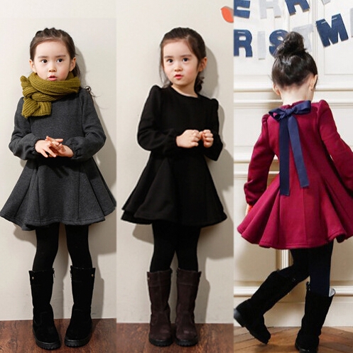 Παιδικό φόρεμα διάφορα μοντέλα σε κόκκινο, μαύρο, γκρι και σκούρο μπλε χρώμα