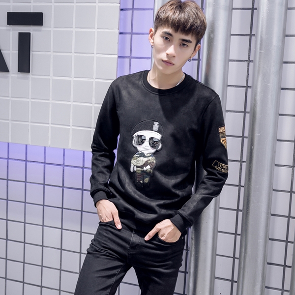 Οι άνδρες πλούσσα μπλούζες με κέντημα στο χέρι.