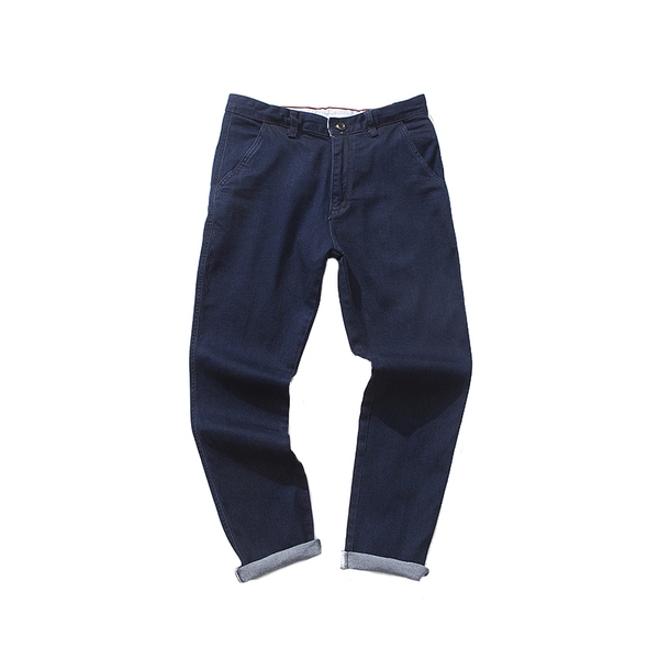 τζιν κομψή ανδρών σε 2 χρώματα - μαύρο και το μπλε του τύπου Slim