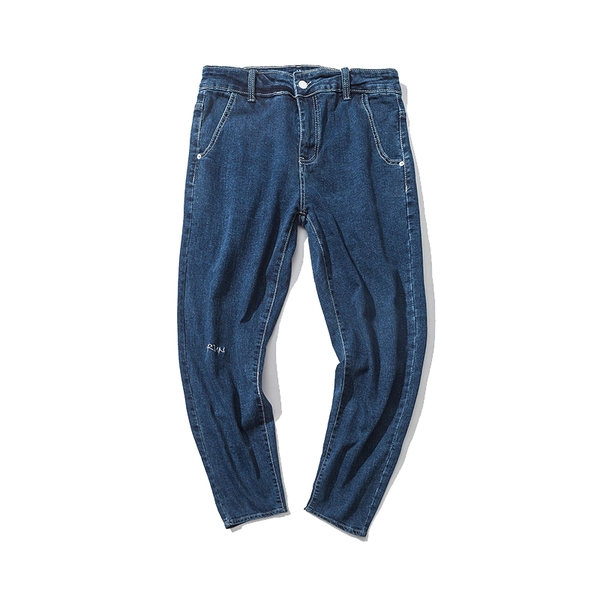 Οι άνδρες εκκαθαριστεί τζιν σε μπλε, μαύρο και γκρι παντελόνι τύπου