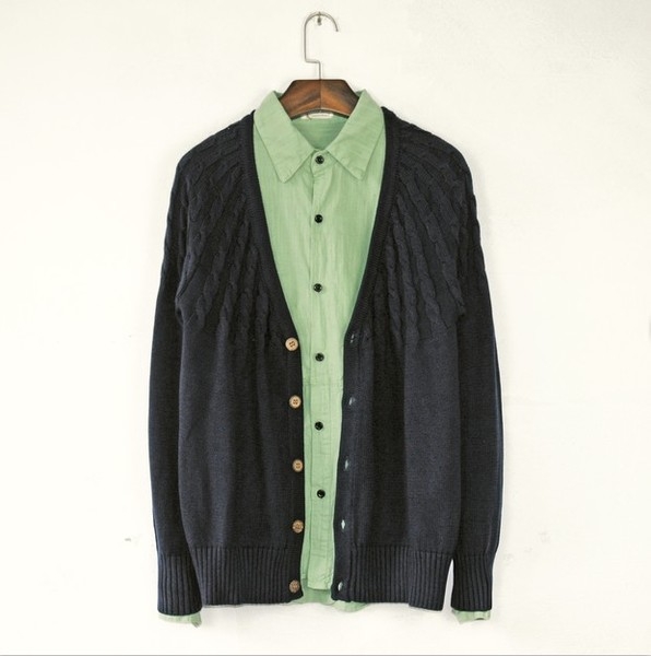 Αθλητικό-κομψό ανδρικό πουκάμισο  σε φρέσκα χρώματα - πράσινο, μπλε και άσπρο