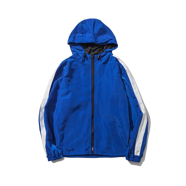 Ανδρικόμπουφάν  με κουκούλα σε τρία χρώματα.