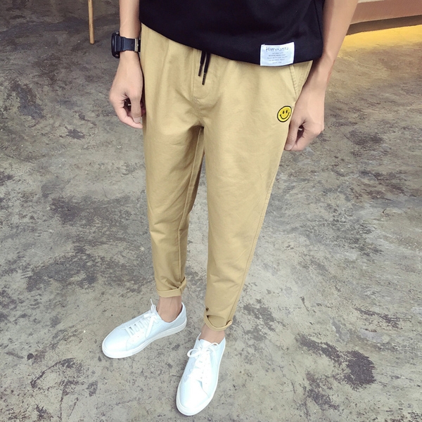 Ανδρικά περιστασιακή φαρδύ παντελόνι σε μπεζ, γκρι, μαύρο, μπλε, πράσινο και γκρι