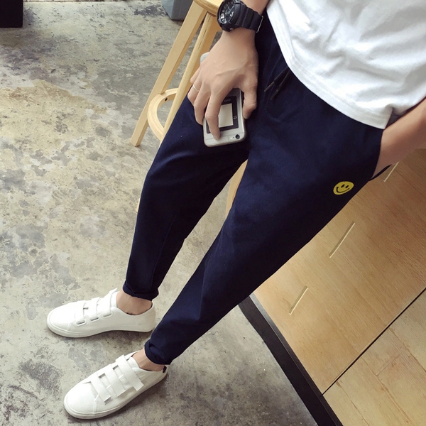 Ανδρικά περιστασιακή φαρδύ παντελόνι σε μπεζ, γκρι, μαύρο, μπλε, πράσινο και γκρι