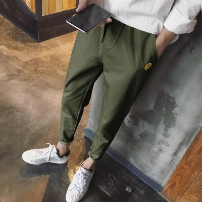 Ανδρικά περιστασιακή φαρδύ παντελόνι σε μπεζ, γκρι, μαύρο, μπλε, πράσινο και γκρι