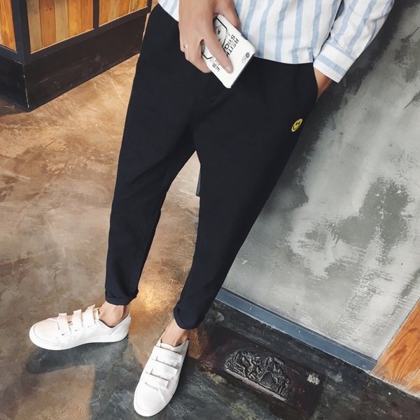 Ανδρικά περιστασιακή φαρδύ παντελόνι σε μπεζ, γκρι, μαύρο, μπλε, πράσινο και γκρι