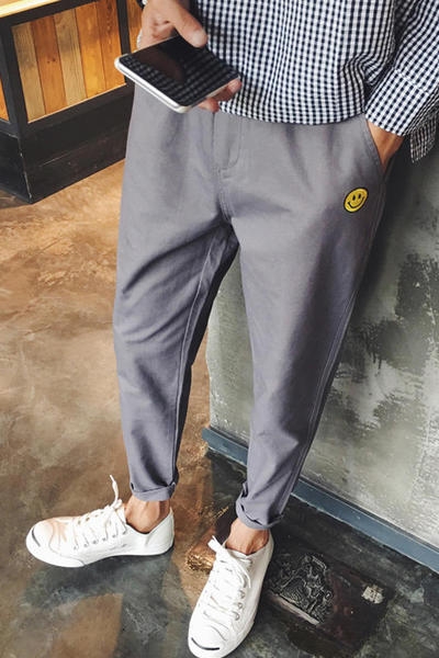 Ανδρικά περιστασιακή φαρδύ παντελόνι σε μπεζ, γκρι, μαύρο, μπλε, πράσινο και γκρι