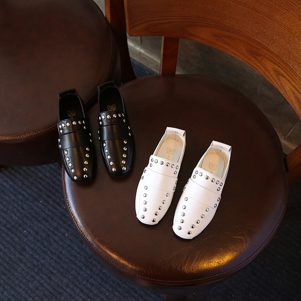 Παιδικά παπούτσια άνοιξης και φθινοπώρου για κορίτσια και αγόρια μαύρα και άσπρα