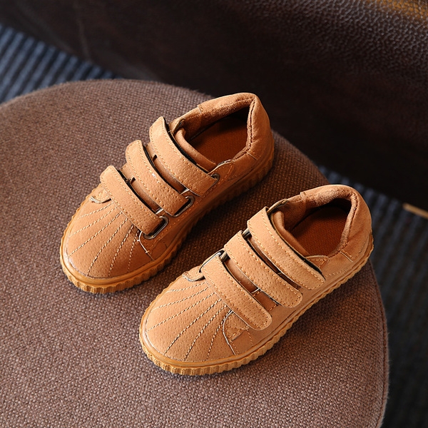 Детски маратонки с лепки за момичета и момчета черни, кафяви и сиви пролетни и есенни 