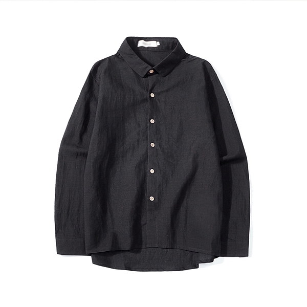 Спортно-елегантна мъжка риза в черен, бял, сив и син цвят