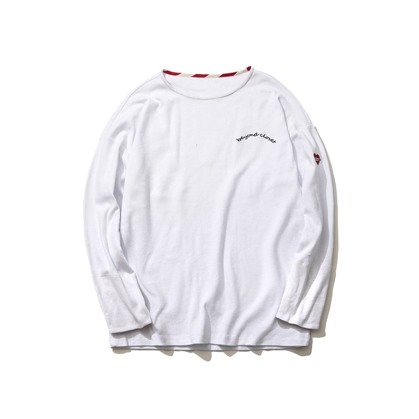 Широка мъжка блуза - дълга с О-образна яка