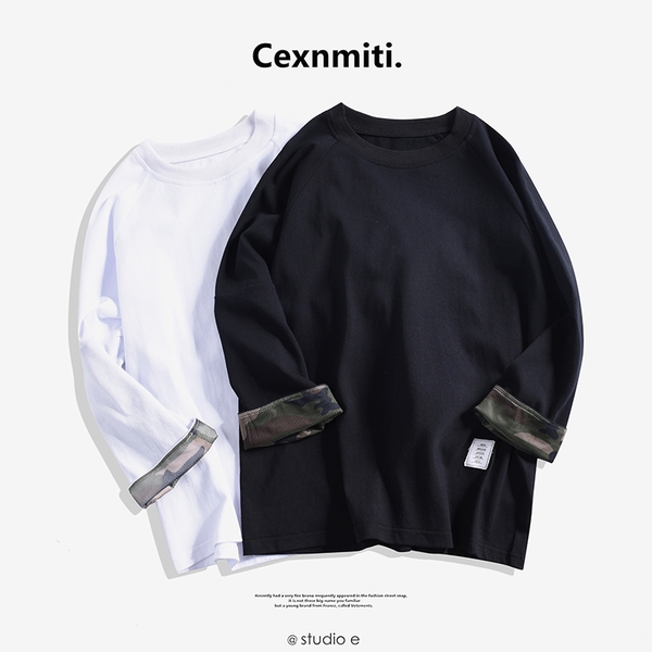 Άντρας μπλούζα φθινόπωρο σε μαύρο και άσπρο έκδοση