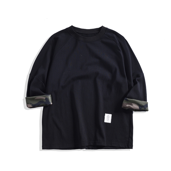 Άντρας μπλούζα φθινόπωρο σε μαύρο και άσπρο έκδοση