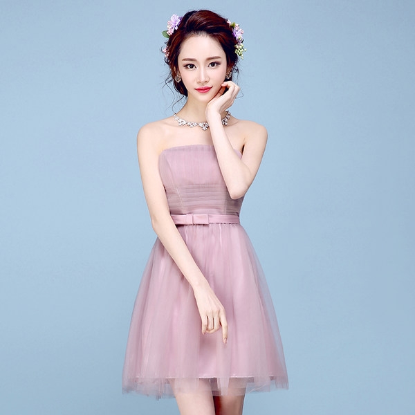 Топ модели дамски официални рокли пролетни и летни в розов, лилав цвят, шампанско - разнообразен дизайн