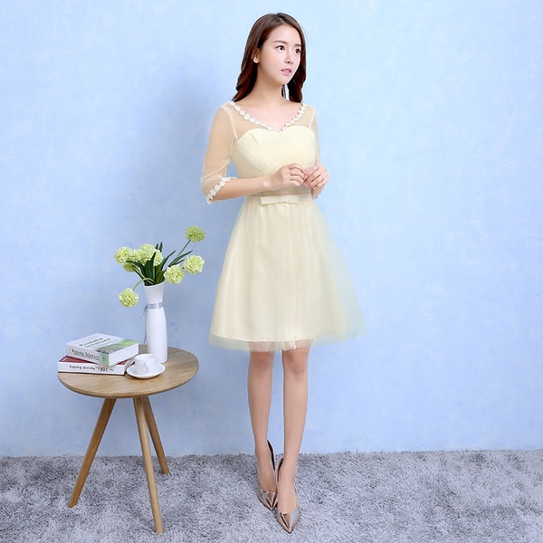 Топ модели дамски официални рокли пролетни и летни в розов, лилав цвят, шампанско - разнообразен дизайн