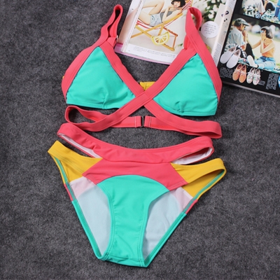 Οι γυναίκες floral σύνολο μπικίνι από 2 μέρη