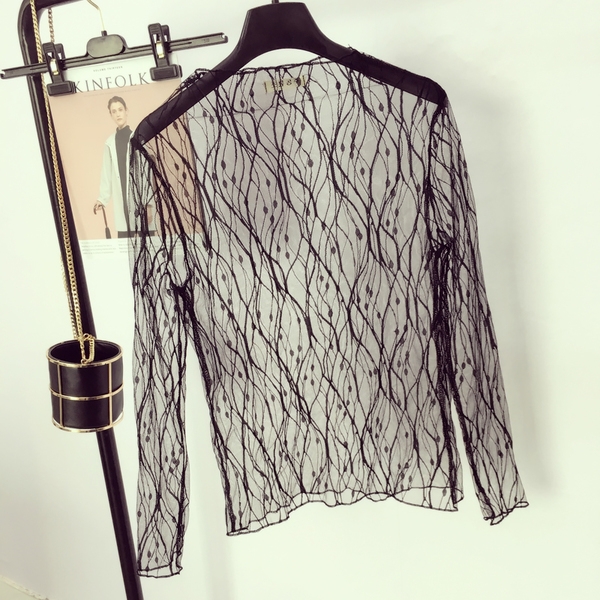 Тънка прозрачна блуза - 4 различни модела