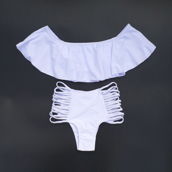 Γυναίκες απαλό ροζ, γαλάζιο, λευκό και μαύρο μαγιό