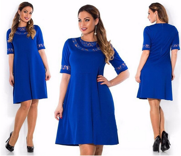 Дамски летни рокли Макси в три цвята син, червен и черен