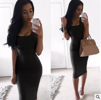 Κυρίες φόρεμα μέχρι τα γόνατα σε διάφορα χρώματα