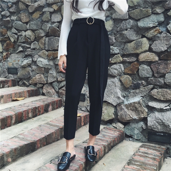 Κυρίες 7/8 παντελόνι με υψηλή μέση