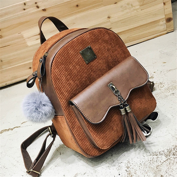 Κομψό κυρίες σακίδιο σε δύο χρώματα με ρουφηξιά.