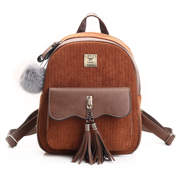 Κομψό κυρίες σακίδιο σε δύο χρώματα με ρουφηξιά.