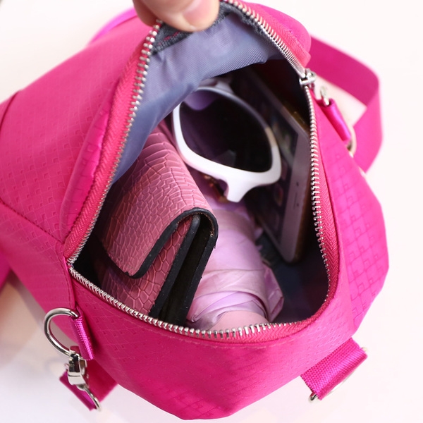 Κυρίες μικρό σακίδιο με φερμουάρ σε διάφορα χρώματα