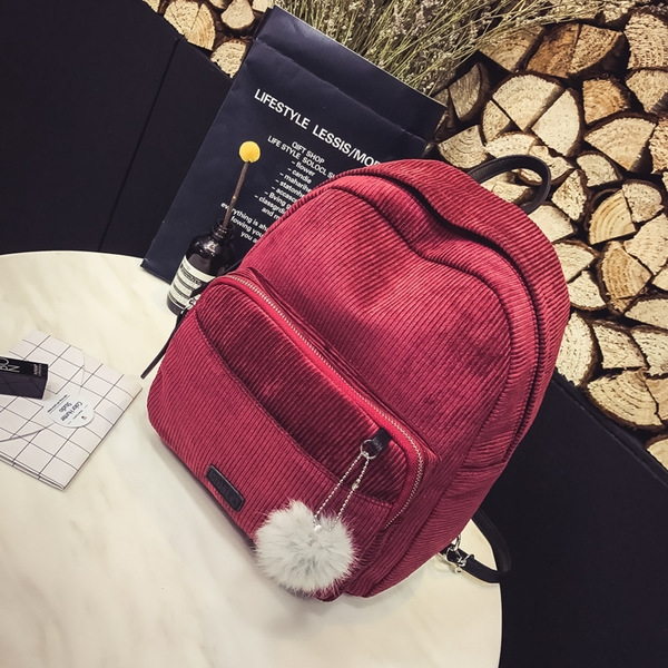 Κυρίες σακίδιο ύφασμα - μικρά και μεγάλα μεγέθη σε πέντε χρώματα.