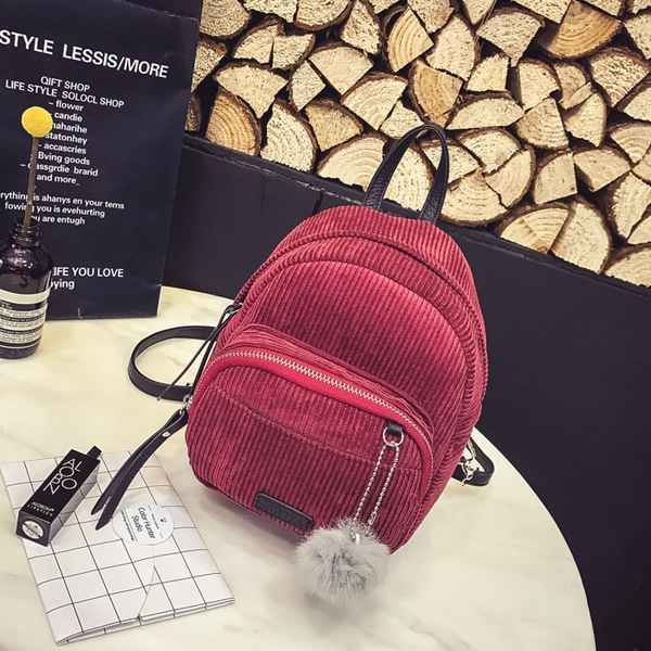 Κυρίες σακίδιο ύφασμα - μικρά και μεγάλα μεγέθη σε πέντε χρώματα.