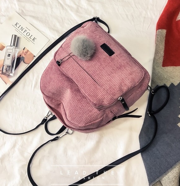 Κυρίες σακίδιο ύφασμα - μικρά και μεγάλα μεγέθη σε πέντε χρώματα.