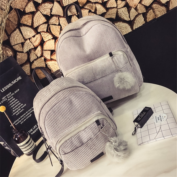 Κυρίες σακίδιο ύφασμα - μικρά και μεγάλα μεγέθη σε πέντε χρώματα.