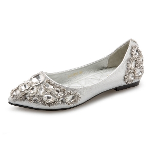 Дамски луксозни обувки с камъни за повод или ежедневие
