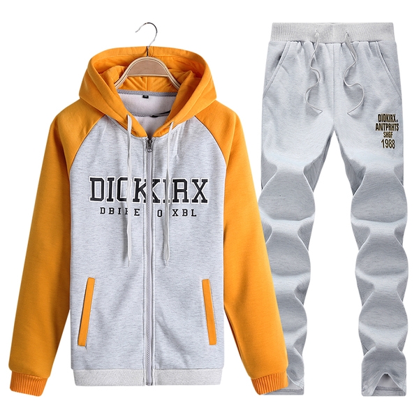 Ανδρικά και γυναικεία αθλήματα και casual σετ σε διάφορα σχέδια άνοιξη-φθινόπωρο δύο μέρη κόκκινο, μπλε, γκρι χρώμα