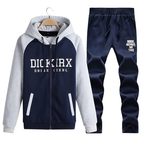 Ανδρικά και γυναικεία αθλήματα και casual σετ σε διάφορα σχέδια άνοιξη-φθινόπωρο δύο μέρη κόκκινο, μπλε, γκρι χρώμα